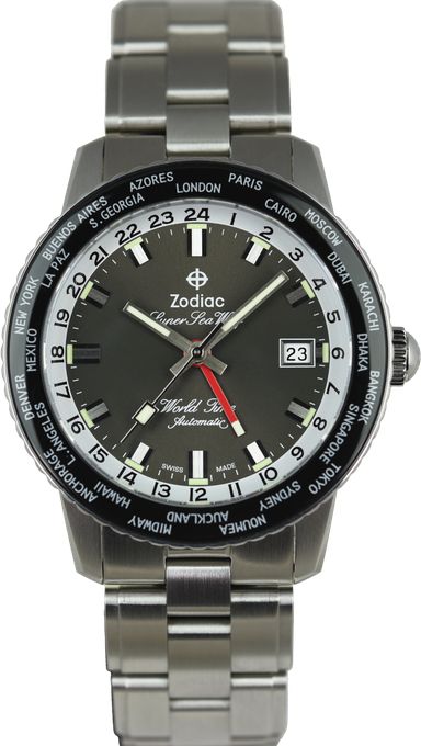 Zodiac Super Sea Wolf GMT World Time ZO9409 Limited Edition