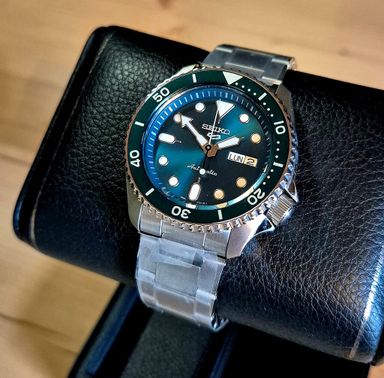 Seiko 5 groene wijzerplaat