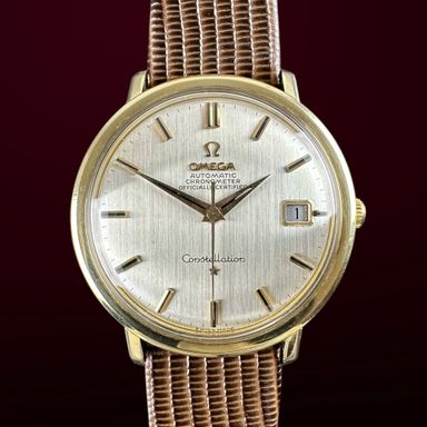 Vintage Omega Constellation Chronometer Gold Plated Flat dial 168.004-63 - 36mm - 1963