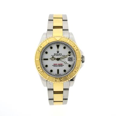 Rolex Yachtmaster 168623; 18k. goud/stalen horloge