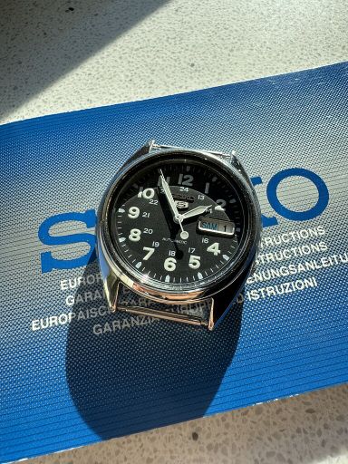 TK Seiko 5 (SNX809K, head only, project / opknapper)