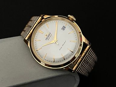 Orient Bambino 38mm in Goudkleur