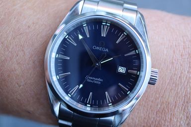 Omega Aquaterra 39MM Quartz Blue