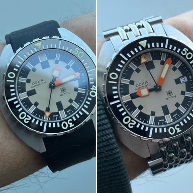 TK: Doxa Army staal + rubber €1.500