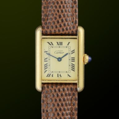 Vintage Cartier Tank Vermeil SM Quartz 1613 - 20,5mm - 1990s