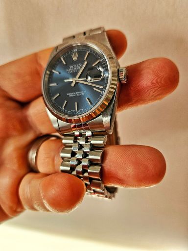 TK : Rolex datejust 16234 blauwe dial