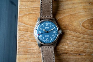 TK: Oris Big Crown Pointer Date Grijsblauw
