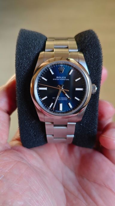 TK: Rolex OP blauwe plaat
