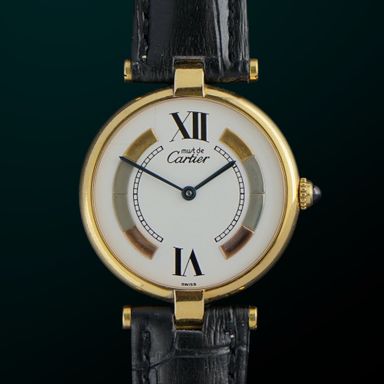 Vintage Cartier Vendome Vermeil Tri-Color LM Quartz 590003 - 30mm - 1990s