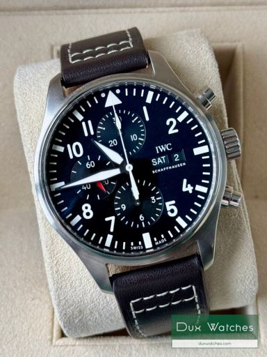 IWC pilot’s watch chrono ref IW377709 DR01238
