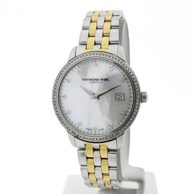 Raymond Weil Toccata 5388-STP-97081; Bi-color dames horloge met diamanten