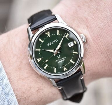 Tk: Seiko Laurel Alpinist groen (met optioneel stalen band)