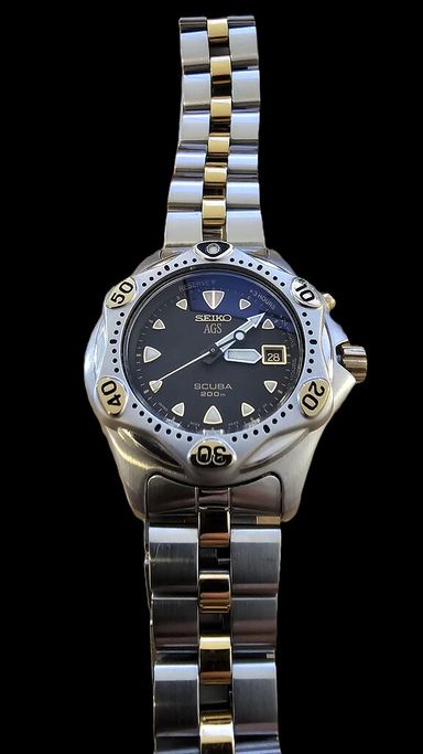 SEIKO AGS scuba 200m Lady Starfish 3M22-0A20