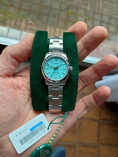 Rolex Perpetual 31mm Tiffany dial