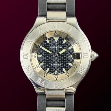 Vintage Cartier 21 Must Autoscaph 2427 - 37mm - 2002