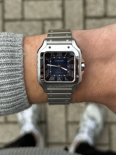 Cartier Santos Blue Dial WSSA0063