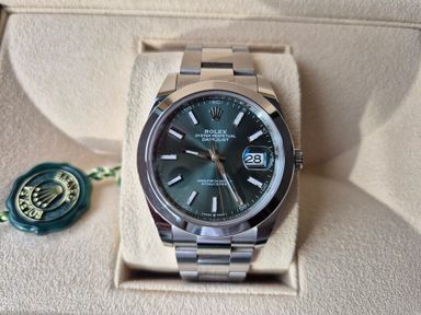 TK: Rolex Datejust 41 Mint Green Full Set