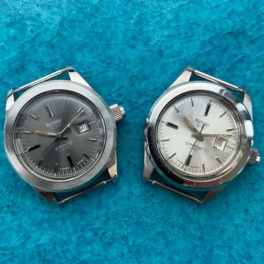 Tk: 🎅🏼 cadeau idee voor de kleine polsen; 2x vintage Thermidor (Jenny) Caribbean 400 mint