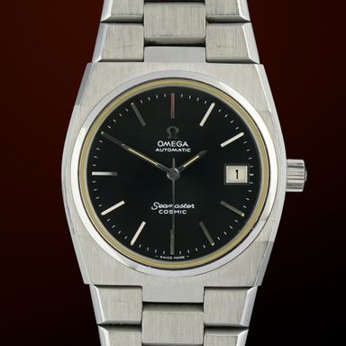 Vintage Omega Seamster Cosmic Automatic ST 166.0195 - 37mm - 1974 MINT BOX PAPERS