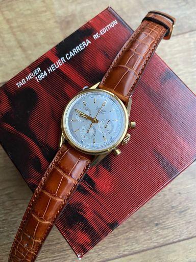 Heuer Carrera Re-Edition full set 18k