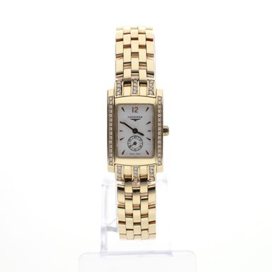 Longines Dolce Vita L5.155.7; 18k gold women's watch with diamonds