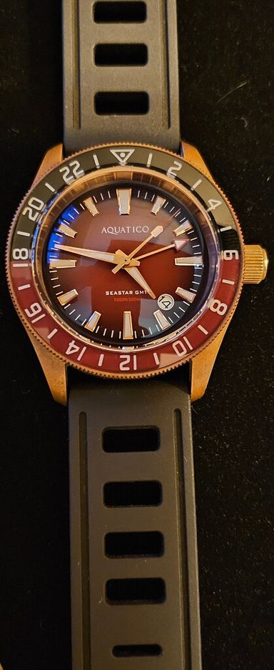 Aquatico sea star gmt bronze limited edition