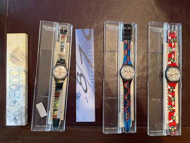NOS: Swatch GM113C, D en F Roche 4 sugarless