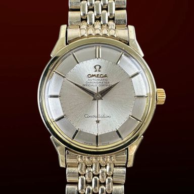 Vintage Omega Constellation Pie Pan Dog Leg Beads of Rice 167.005 - 34mm - 1962