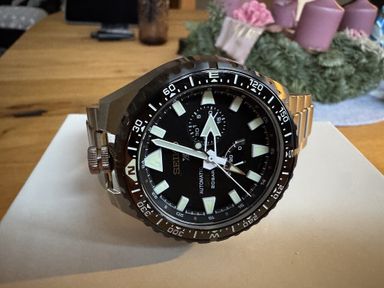 TK: Seiko Titanium Landmaster SBEJ003 GMT LE 1 van 500 JDM only
