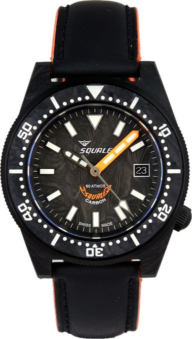 Squale 60 Atmos T-183 Forged Carbon Orange T183AFCOR.RLOR