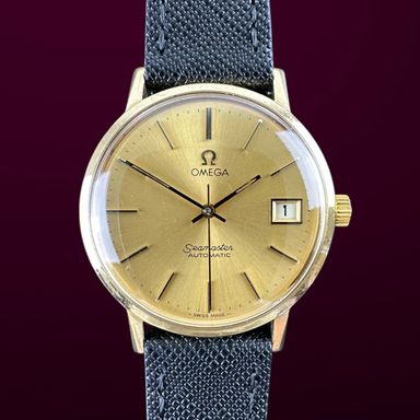 Vintage Omega Seamaster Automatic 18k Solid Yellow Gold 166.0217 - 34,5mm - 1978