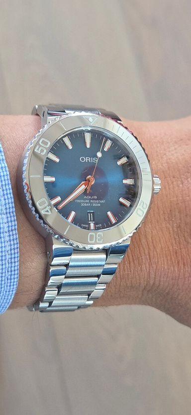TK: Oris Aquis 39.5mm op staal en rubber