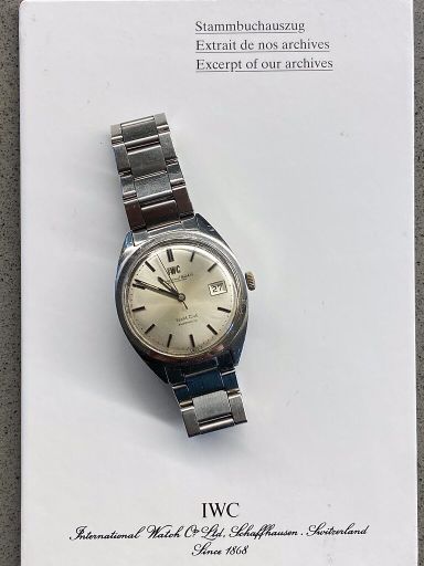 IWC yacht club 1970 cal 8541 ref 811AD 1300euro
