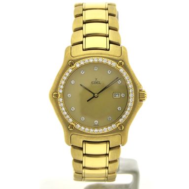 Ebel 1911 ‘Diamonds’ 887911; 18k. Gouden horloge met diamanten