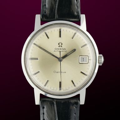 Vintage Omega Genève Automatic Date Tritium dial 166.070 - 35mm - 1970