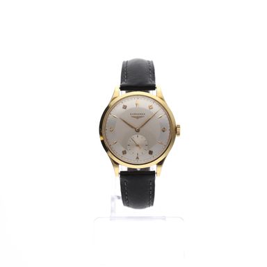 Longines Classic ref. 6055; Vintage 18k. Gouden horloge uit 1958