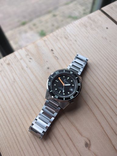 TK: Squale 1521 COSC zwart gloednieuw