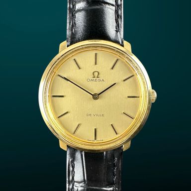 Vintage Omega De Ville Manual Wind Gold Plated 115.0001 - 33mm - 1972