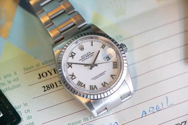 Rolex Datejust 16220 "White Oyster"