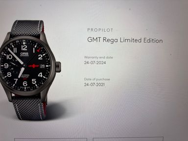 TK Oris Rega Limited Edition