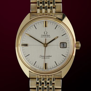 Vintage Omega Seamaster Cosmic Automatic Crosshair on BOR 166.026 - 35mm - 1969