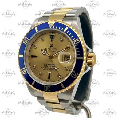 Rolex Submariner 16613LB “Serti” • 2000 • Tempus service 2021 • topstaat