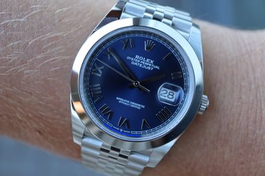 Rolex Datejust 41 new "Bright Blue Roman"