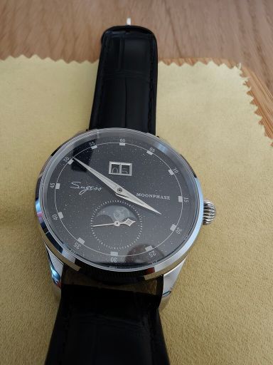 TK: Sugess moonphase master met prachtige aventurine wijzerplaat!
