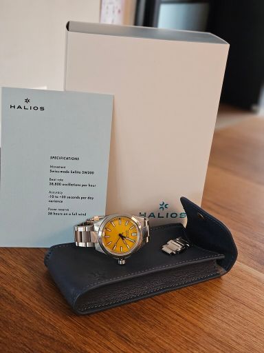 TK: Halios Seaforth IV Bahama Yellow (fixed bezel)