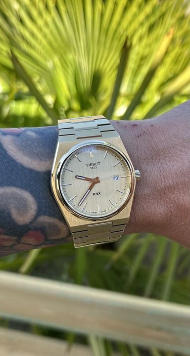 [TK] Tissot PRX Quartz goud [TK]