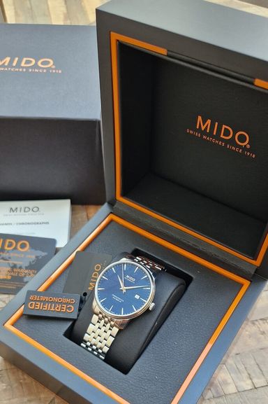 TK: Mido Baroncelli Chronometer (full set ongedragen)