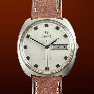Vintage Omega De Ville Square Cushion 166.053 - 36,5mm - 1970