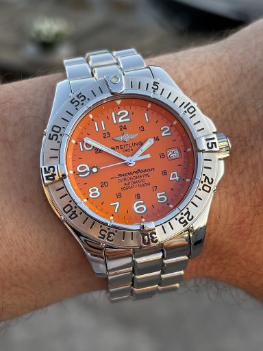 TK Breitling Superocean A17360 Coral Dial