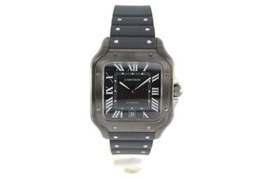 Cartier Santos Black ADLC Steel / WSSA0039